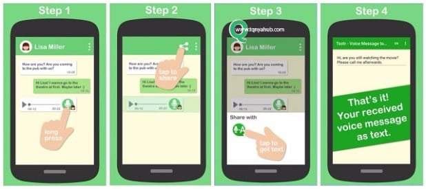طريقة استخدام Transcriber For WhatssApp